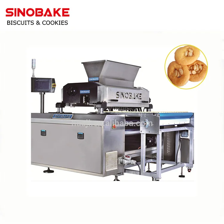 SINOBAKE Servo Motor PLC controlled Automatic Drop Macaron Muffins Cookie Depositor Machine