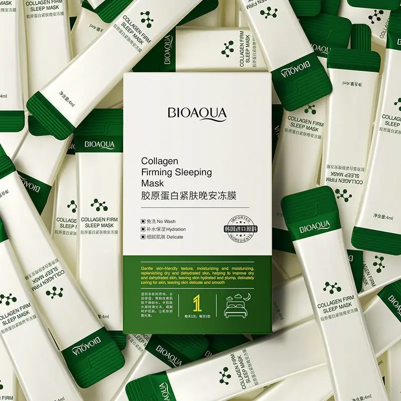 BIOAQUA Collagen Firming Sleeping Mask Moisturizer Oil Control Gentle Repair Delicate Skin Care Hydration No Wash Sleeping Mask