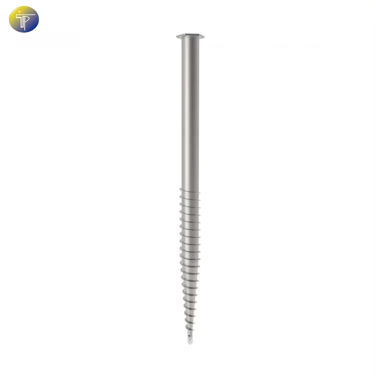 Professional Galvanized Earth Anchors Krinner Ground Screw Pile Solar Foundation