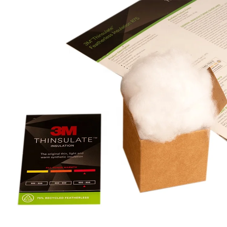 R75 75% переработанное волокно, хорошее качество, полиэфирное волокно, сохраняющее тепло, переработанное полиэфирное волокно, вата