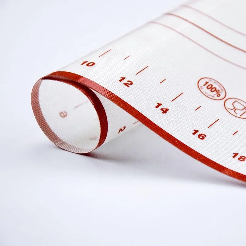 Лидер продаж Amazon, кухонный антипригарный силиконовый коврик для теста, силиконовый коврик для выпечки кондитерских изделий с измерениями