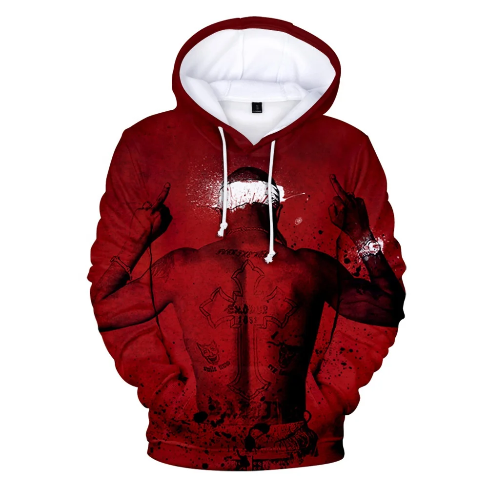 New Designs Hot Sale Music Star Rapper Hoodie Wholesale Printed Stock Sweatshirt Hoodie Factory From China