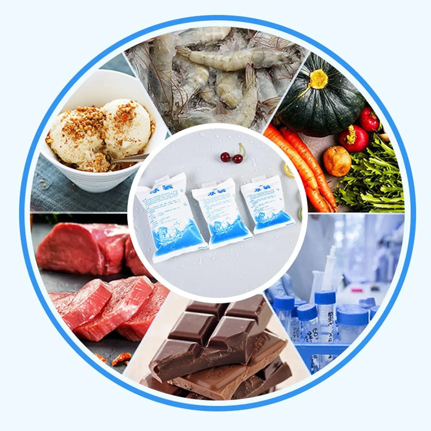 Многоразовые гелевые пакеты для льда охлаждающие пищевых продуктов промышленное Медицинское использование