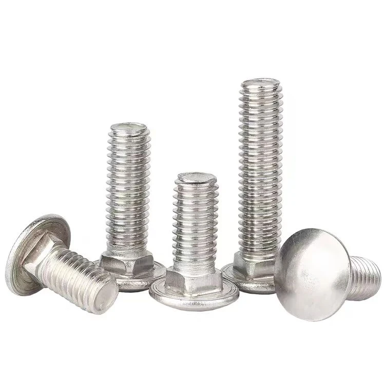 304 болт для каретки из нержавеющей стали GB12 с полукруглой головкой Винт с квадратным горлышком DIN603