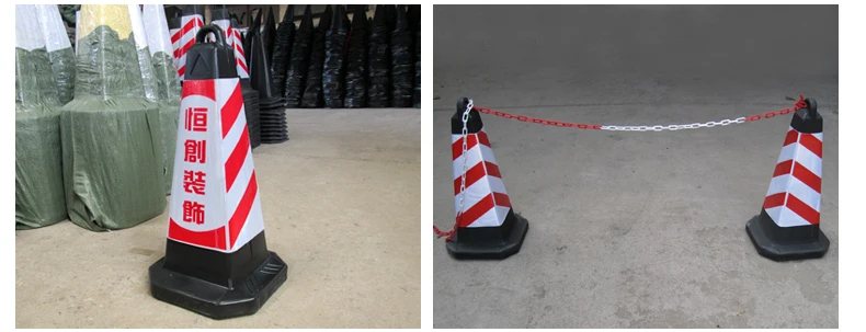 safety road Cone PE 700mm Lifting ring square cone warning reflective Emergency traffic road cone