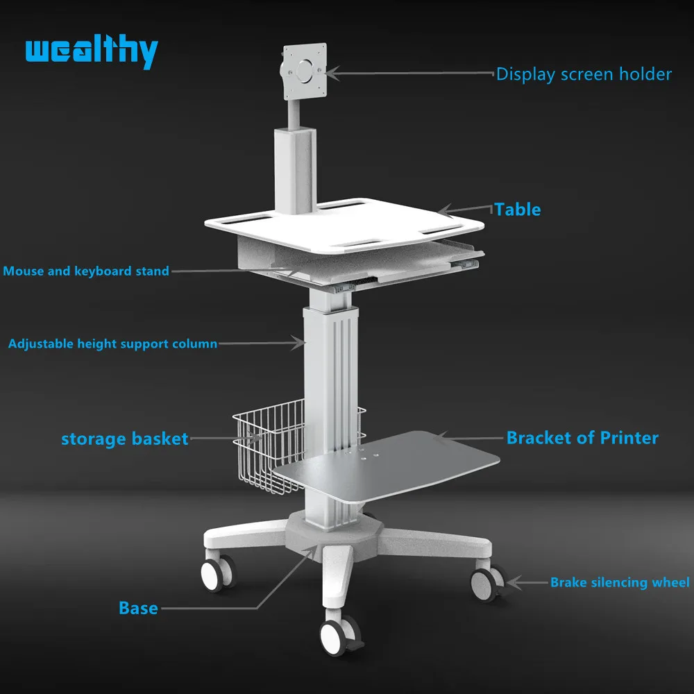 MA-High quality and low price Chinese factory direct sales without intermediary custom medical computer cart