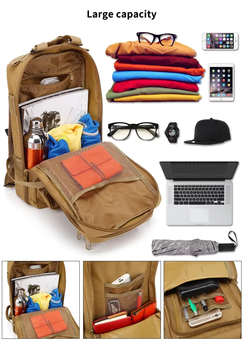 Oxford Fabric Waterproof Large Capacity Gym Backpack Wholesale Digital Dessert Jungle Laptop Camping Hiking Tactical Backpack
