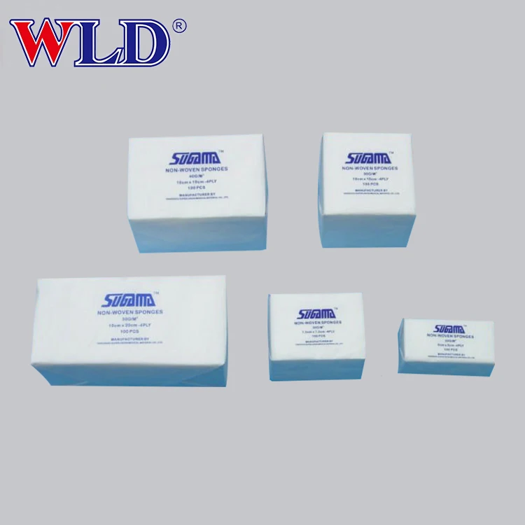 Medical Materials 4ply Non Sterile Non-woven Sponge medical non woven gauze sponge