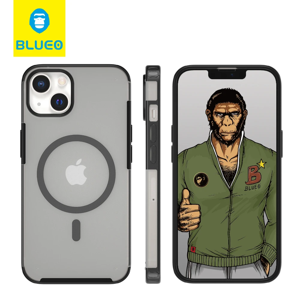 Blueo Магнитный защитный чехол для телефона ударопрочный Iphone