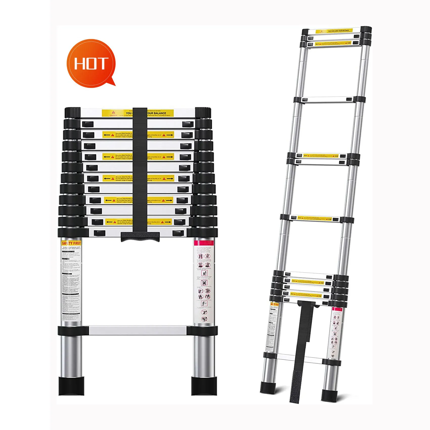 Telescopic Scaffolding Tower in Scaffolding En131-6 Soft Close Aluminum Telescopic Ladder Telescope Aluminum Step Ladders