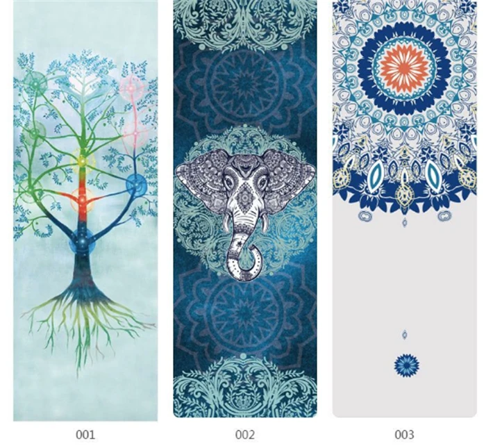 1830*660*1.mm Suede Yoga Mat with Fashion print Non Slip Carpet Mat For Fitness Gymnastics