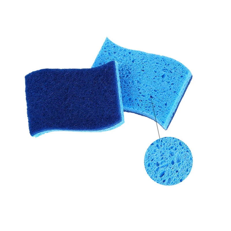Topwill S Shape Scrub Cleaning Natural Kitchen Cleaner Wood Pulp Sponge Swedish Cellulose Scrub Sponges