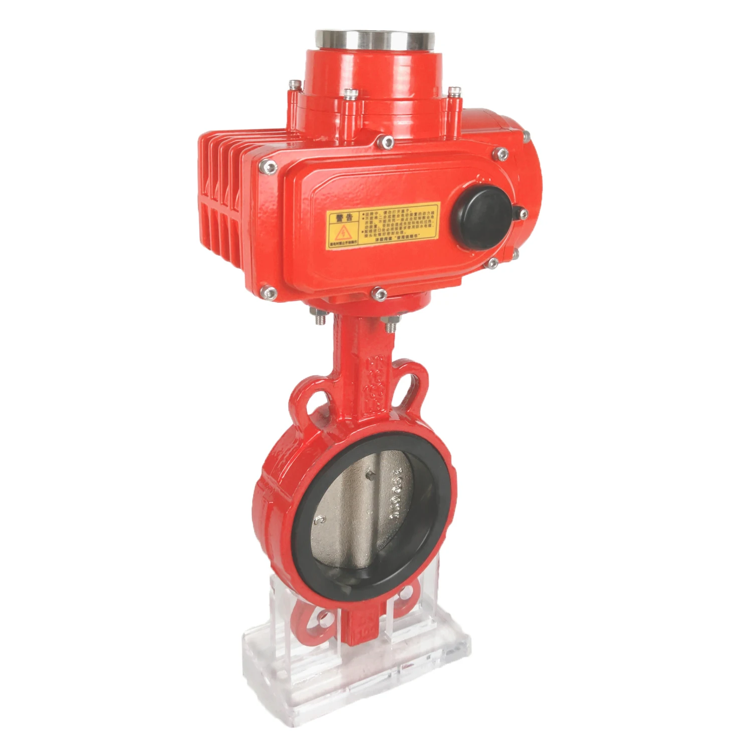 220VAC electric actuator with good look stainless steel butterfly valve