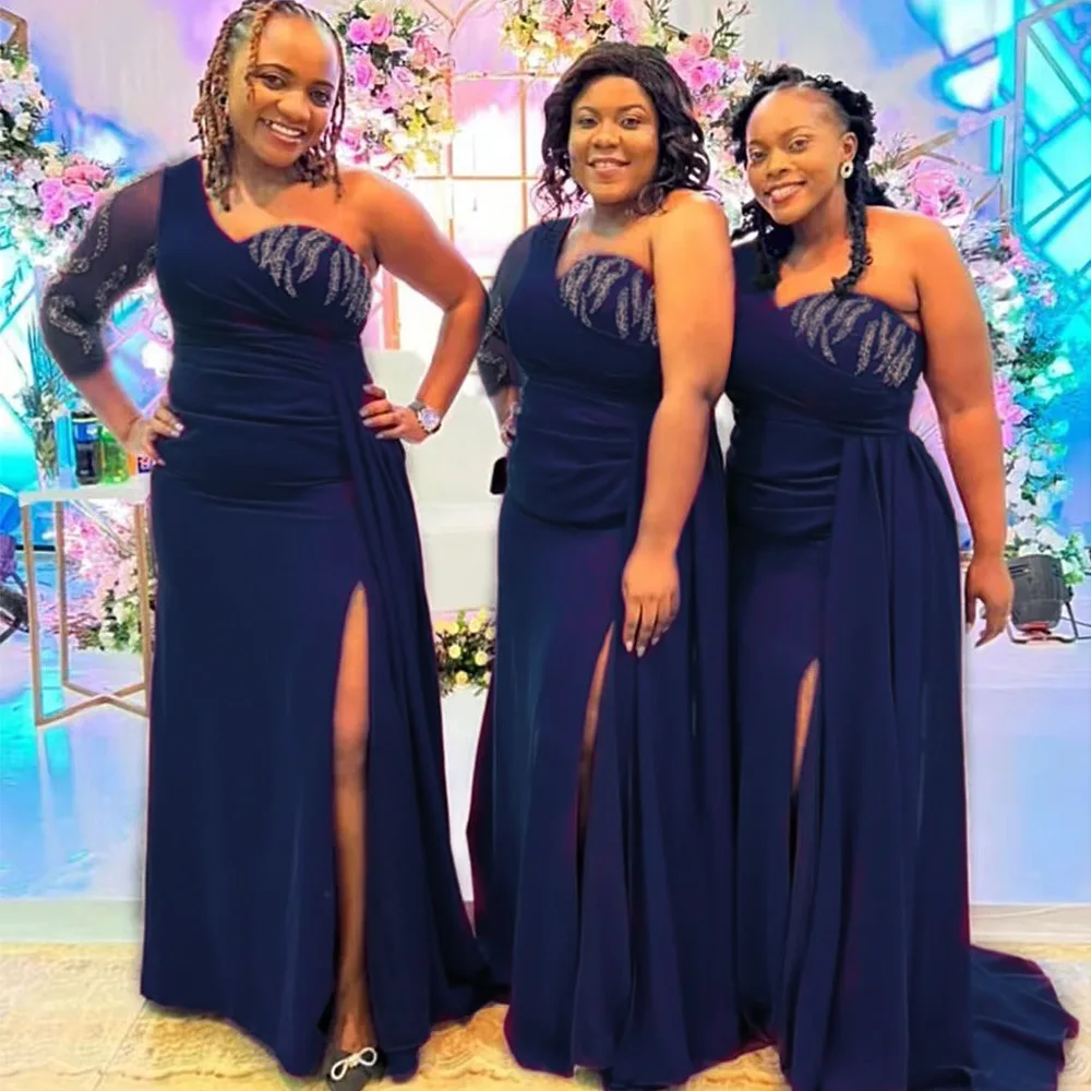 Wholesale sky blue african wedding elegant ball gown bridesmaid dresses 2023