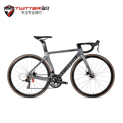 Thunder Bicycle 700C Aero Carbon Road Bicycle T800 Toray Carbon Fiber Frame Disc Brake Carbon Fiber Road Bike Support ODM OEM