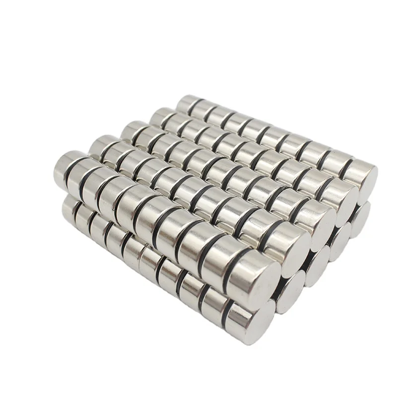 Цилиндрический магнит 6x6 мм n52 неодимовый магнит 5/16 дюйма шириной x 1/16 дюйма высотой никелированный Неодимовый Диск n52/цилиндр/круглый магнит