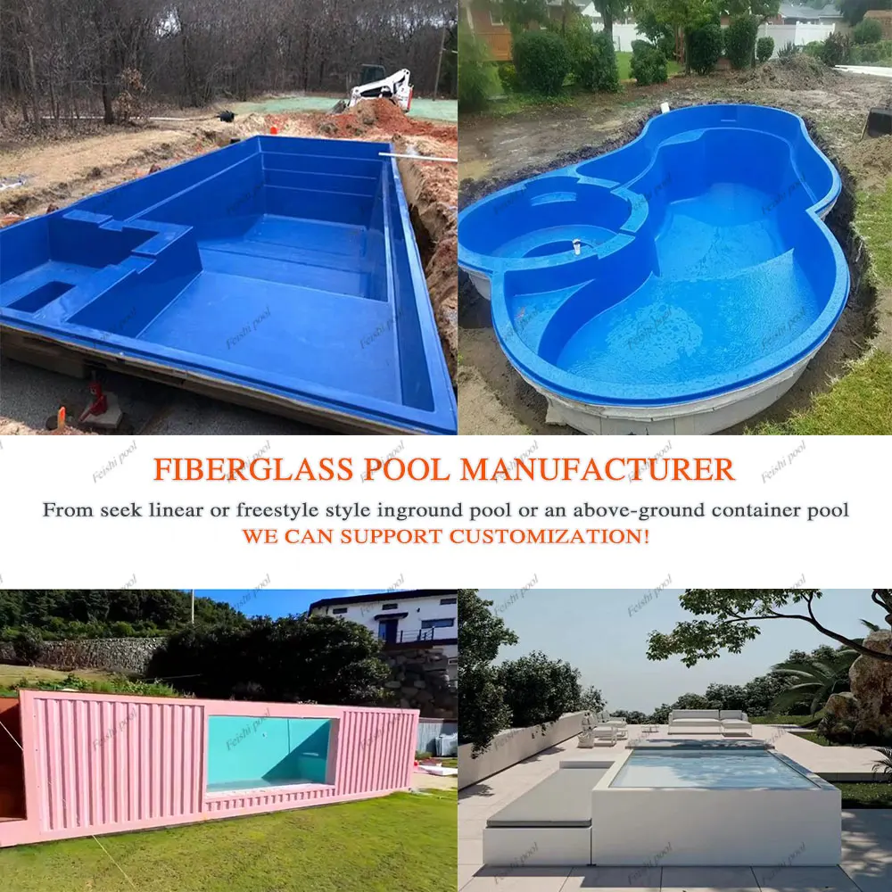 customized fiberglass large big acrylic panel glass wall window pool swim spa above ground glass swimming pool