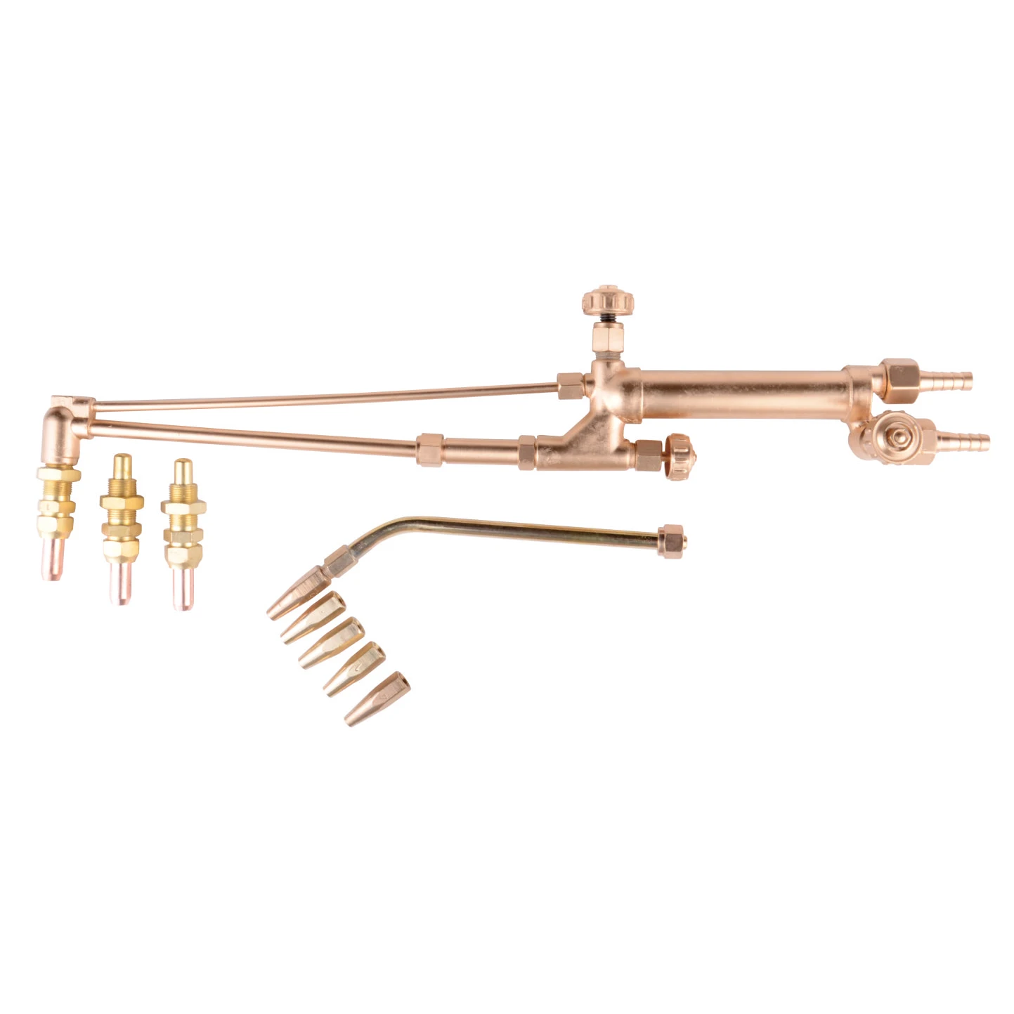 Heating torch Japanese type all brass type welding torch with 5 pcs nozzles 2W1161