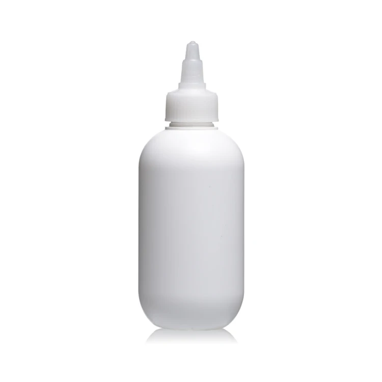 White 200ml Recycling Empty Round Plastic HDPE Spray Bottle Packaging Container Cosmetics Plastic Spray Bottle For Alcohol Spray
