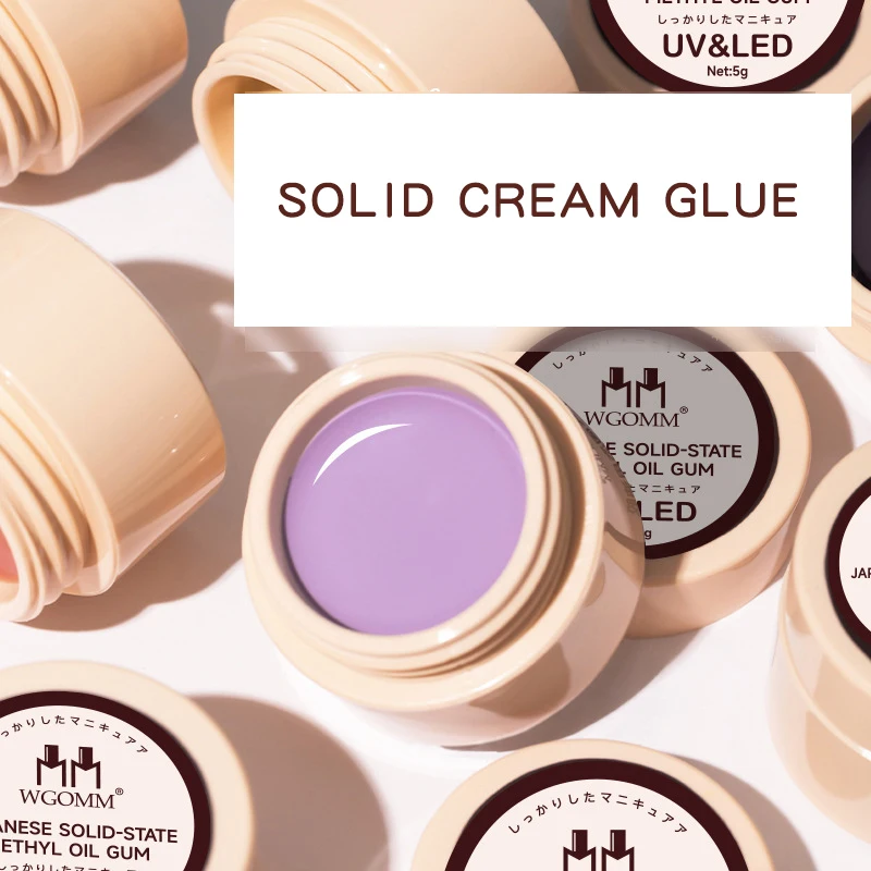 Soild Nail Art Gel Polish Solid Pudding Jelly Gel Polish Private Label Solid Cream Nail Gel Polish