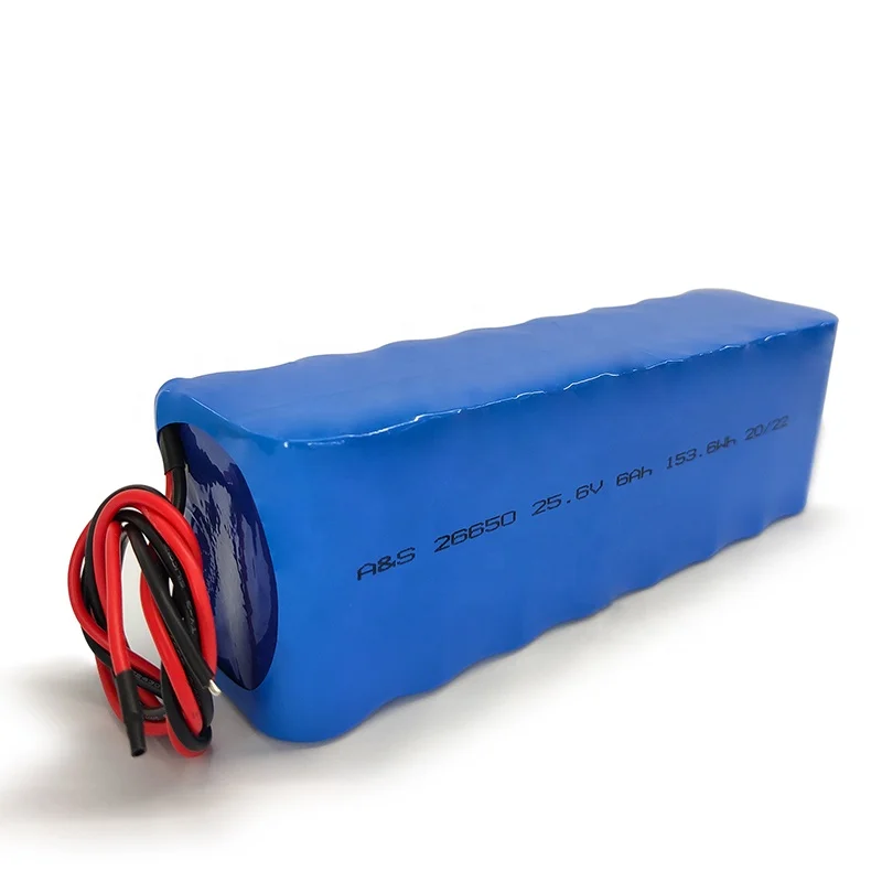 Deep Cycle 8S2P 26650 24V 6000mah Lithium LiFePO4 Cells Rechargeable Battery Pack for