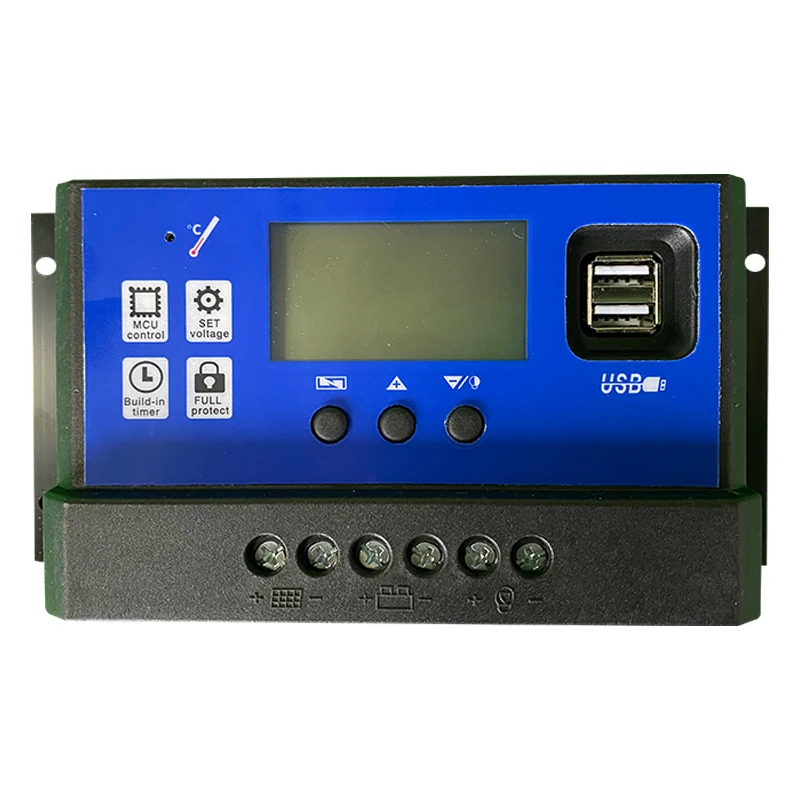 SUYEEGO 12v/24v solar charge controller 10-60 amp auto solar charge controller solar pwm off grid solar panel controller