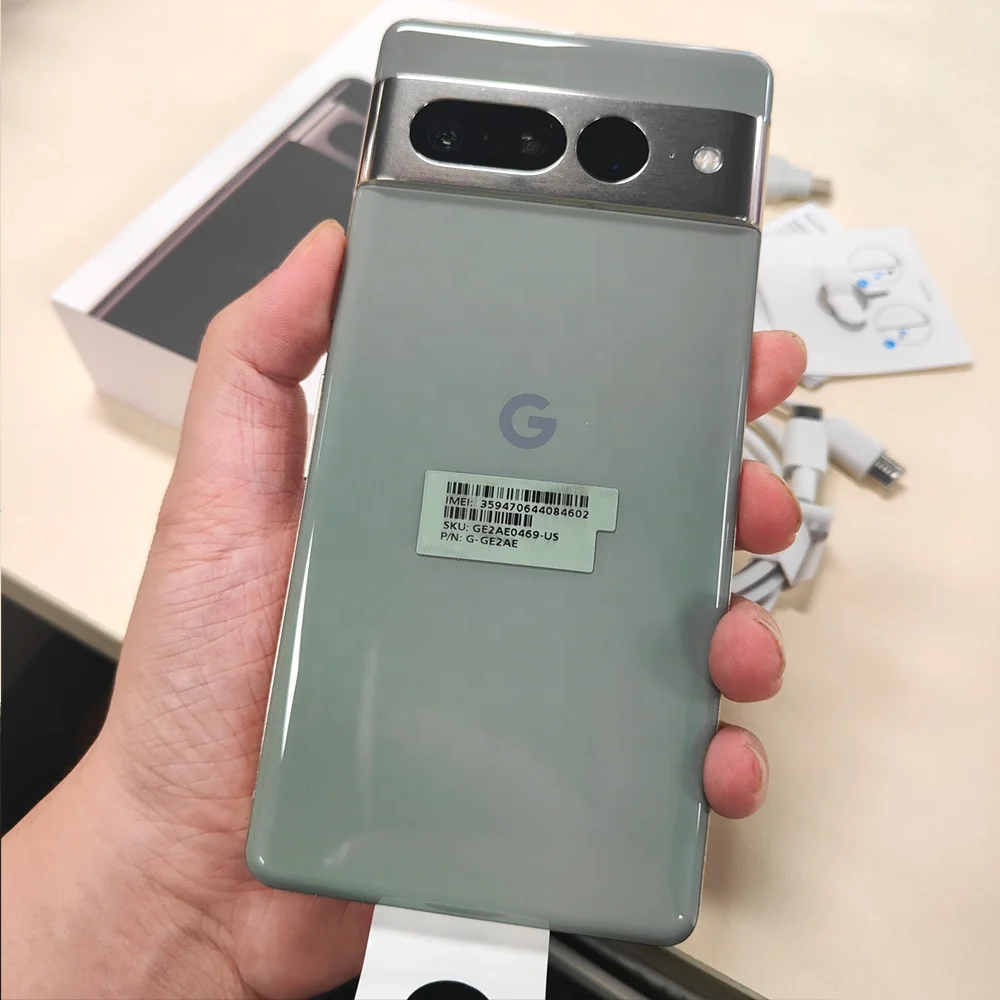 For Google Pixel 7 Pro Second Hand Cell Phones 4gb Ram 128gb Rom Snap 5000mah 5g Octa-Core Android 13 Cellphone With Box