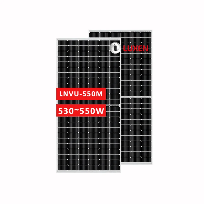 LUXEN 182Mm Cell Modules Mono Half Cell Solar Panel 550W Price Monocrystalline Solar Panels for Home