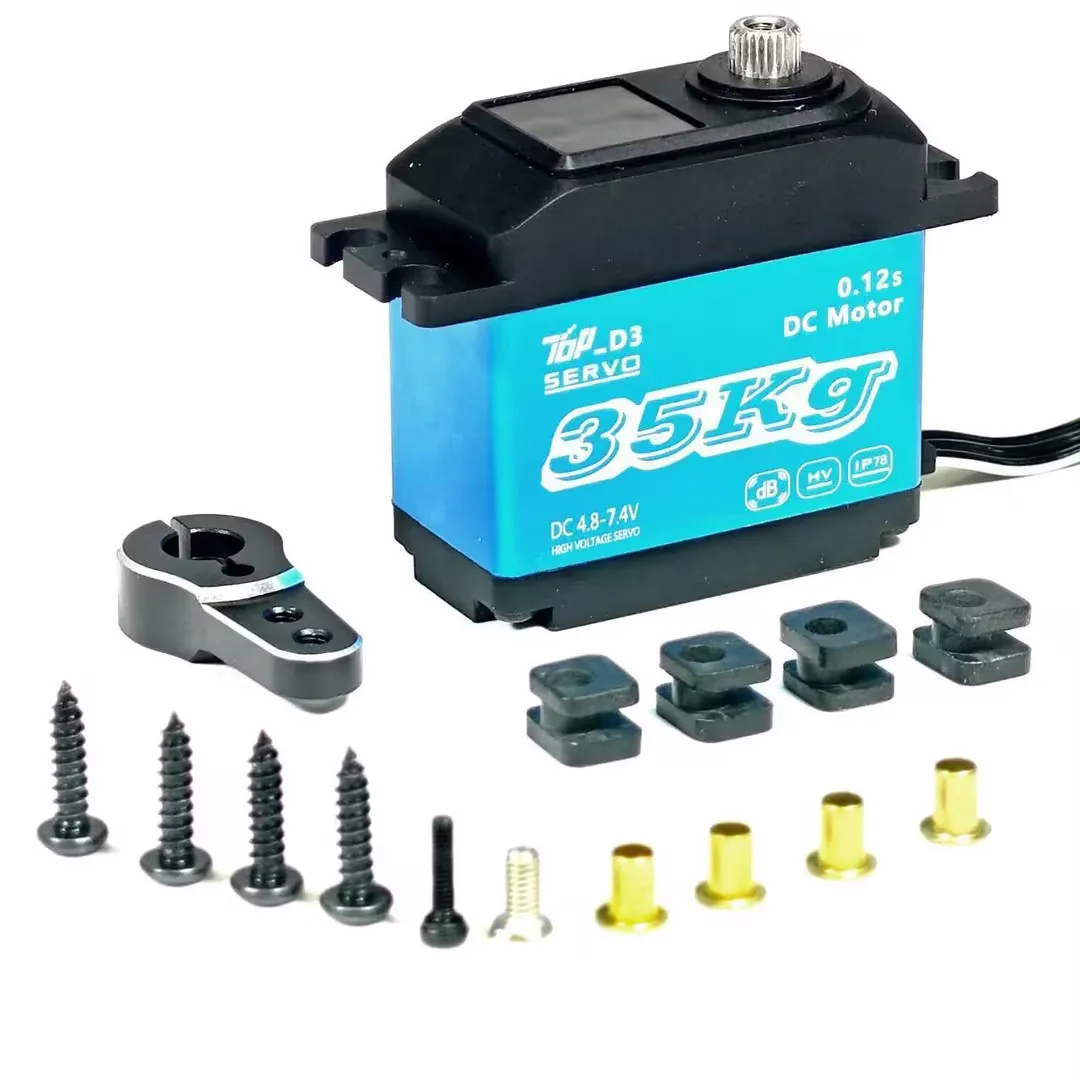 All Stainless Steel Gear Waterproof 35KG Digital Motor Servo 4.8-7.4V