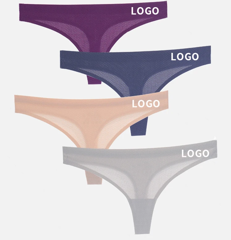 Wholesale cheap t back underwear g string fashion panties custom logo sexy women cotton seamless g string