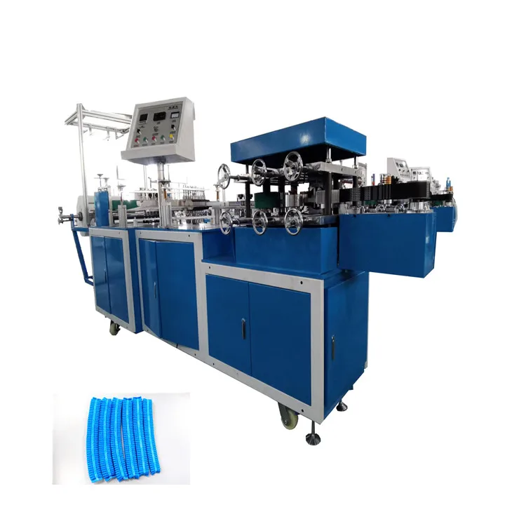 180-200pcs/min PE Disposable Hair Bath Shower Bouffant Cap Making Machine