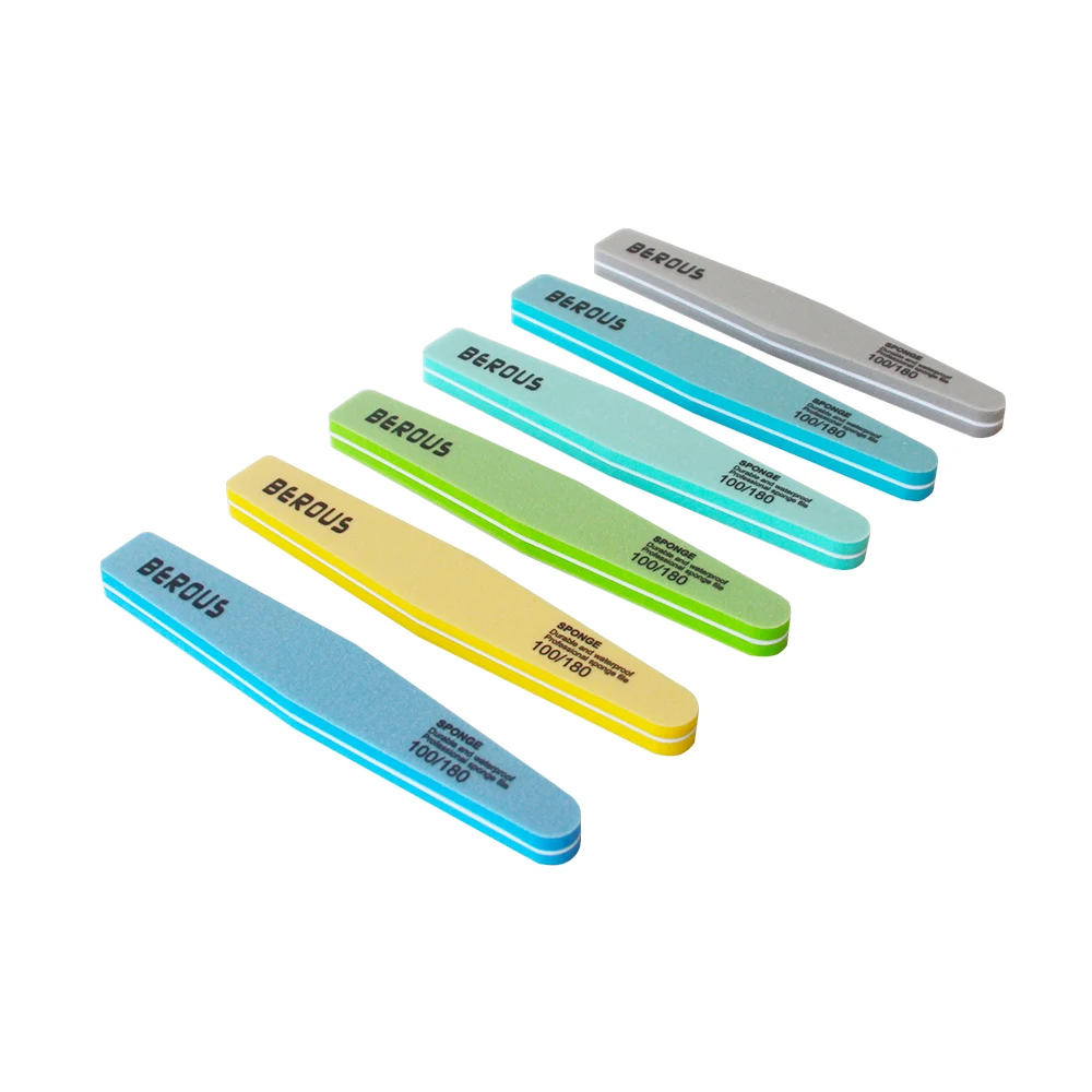 Personalized wholesale diamond shape abrasive zebra gray 80/100/120/150/180/240/320 grit emery board nail file custom logo