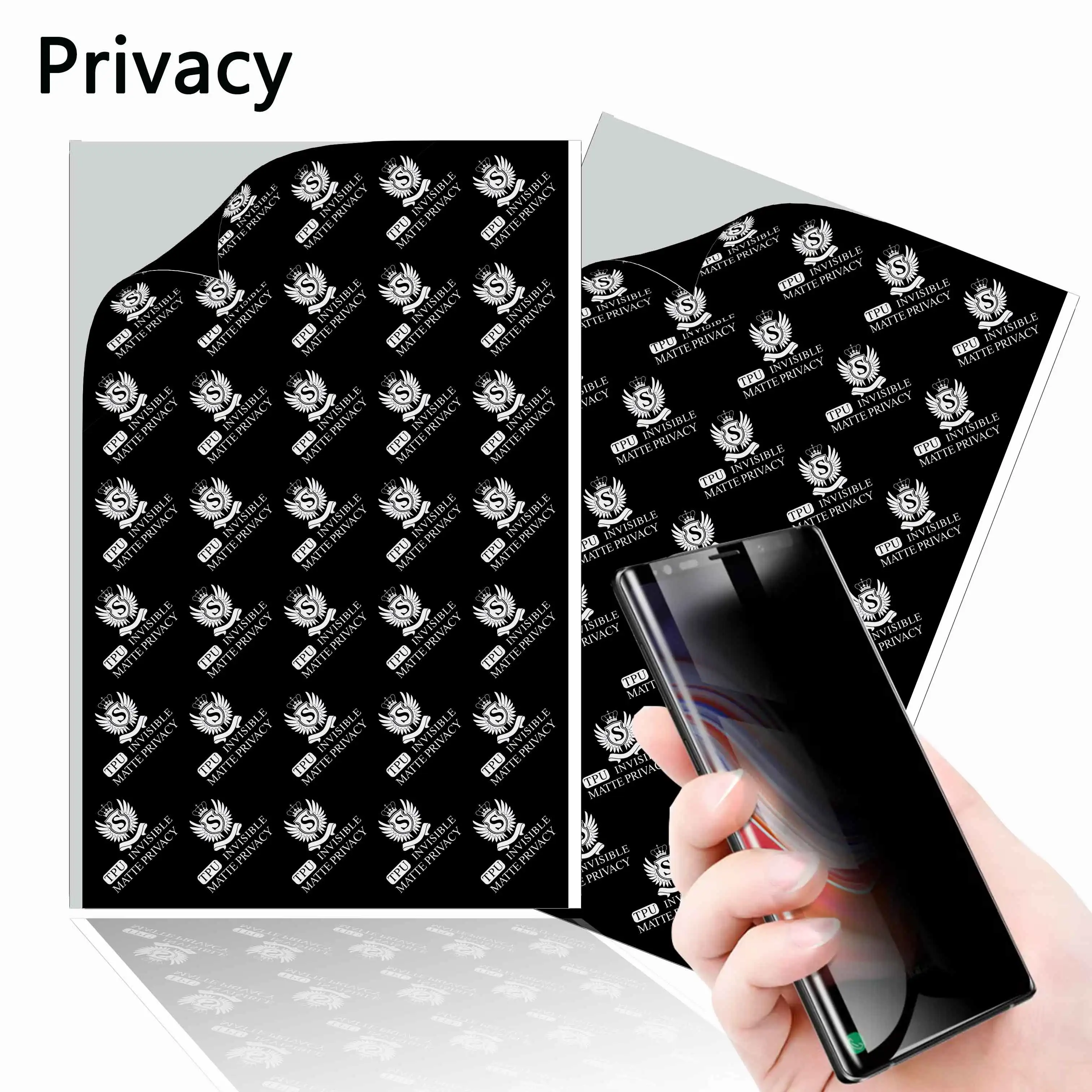 2022 NEW Anti-shock privacy screen protector tpu soft screen protector cell phone film cutter plotter Support All the models