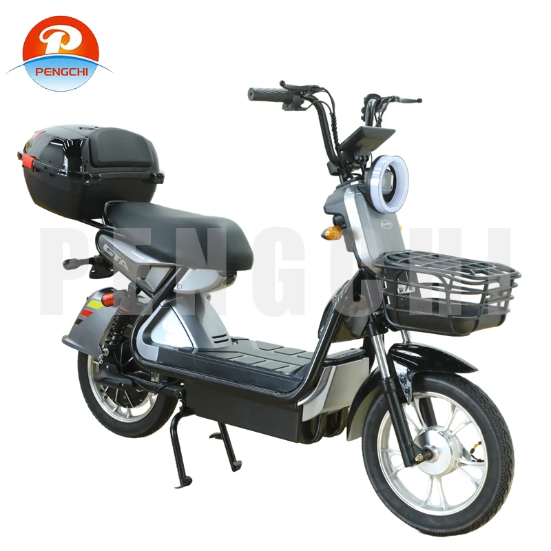 16-Inch Fashion Electric Bicycle with 650W Power Factory Wholesale 48V/60V Electric Scooter Rear Hub Motor Iron frame