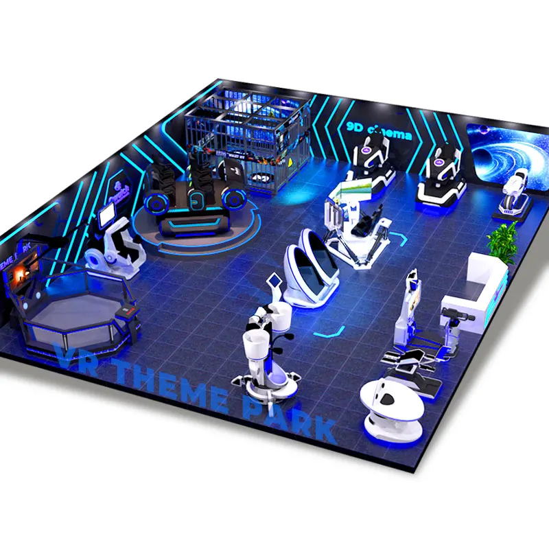 China Suppliers Free Design Indoor Game Zone Equipment VR Center For Shopping Mall