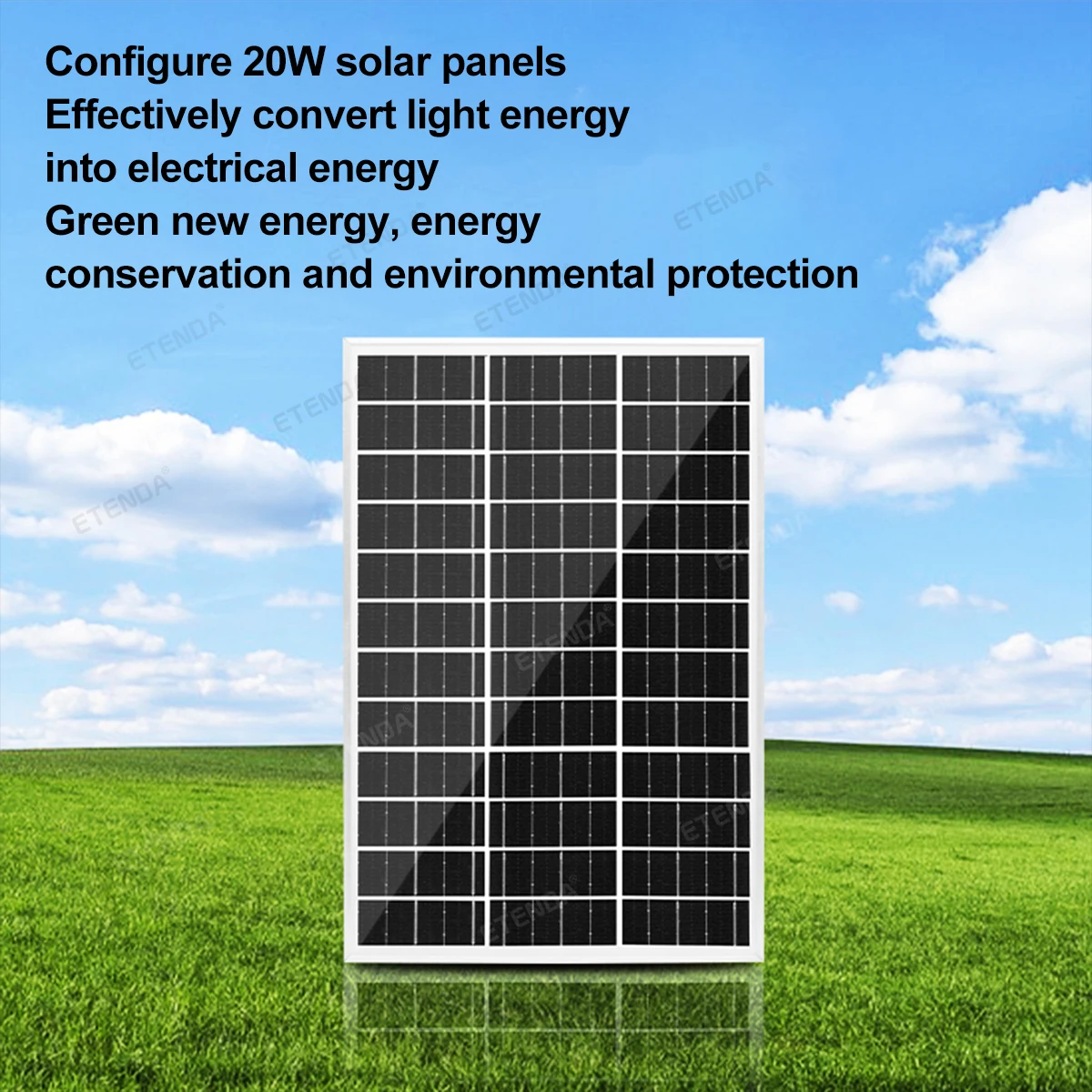 Hot-Selling  Floor Standing Fan Usb Rechargeable Solar Electric Fan With Solar Panel  with High Wind Speed Home Outdoor