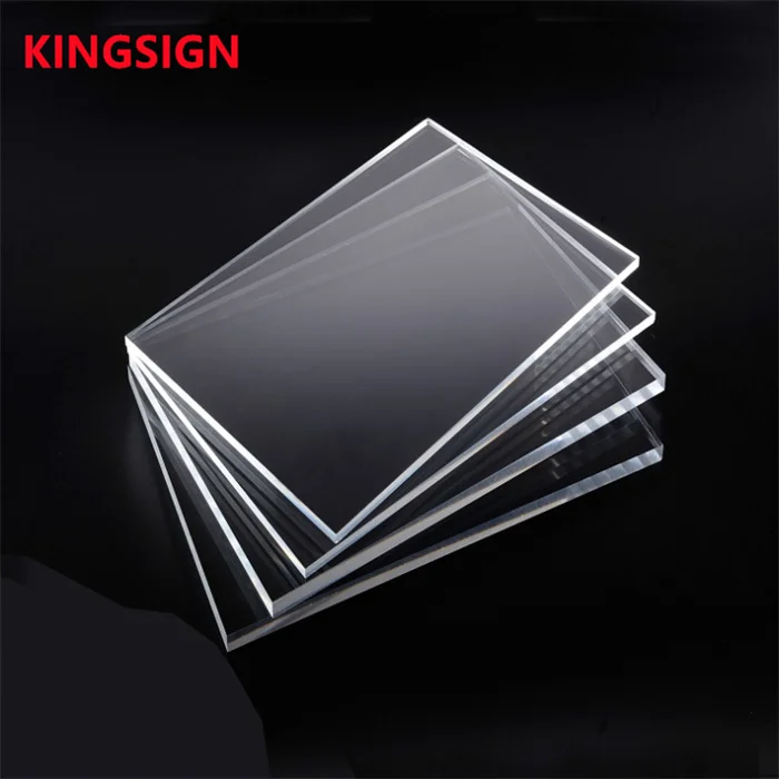 KINGSIGN clear acrylic plate sheets plastic panels plastic 3mm clear opal plexiglass board