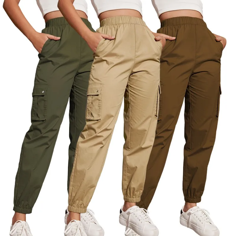 Spring Autumn New pantalon cargo femme Comfortable Versatile Women Fit Stylish High Waist Multicolor Cargo Pants
