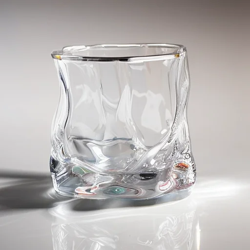 High Appearance Level Twisting Glass Cup Tumbler Revolving Water Cup