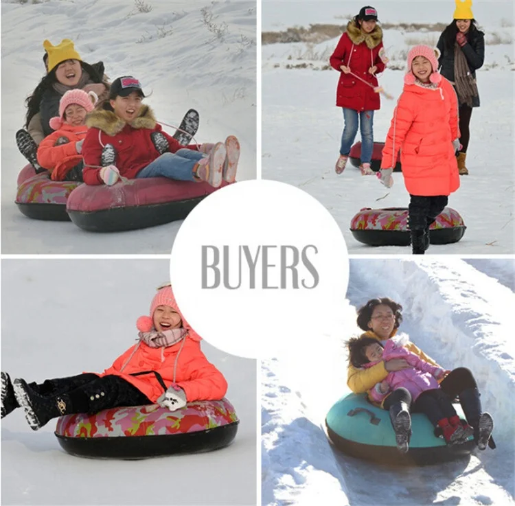 
Wholesale Inflatable Snow Tube Adult & Children Winter Games Equipment Rubber Ring 