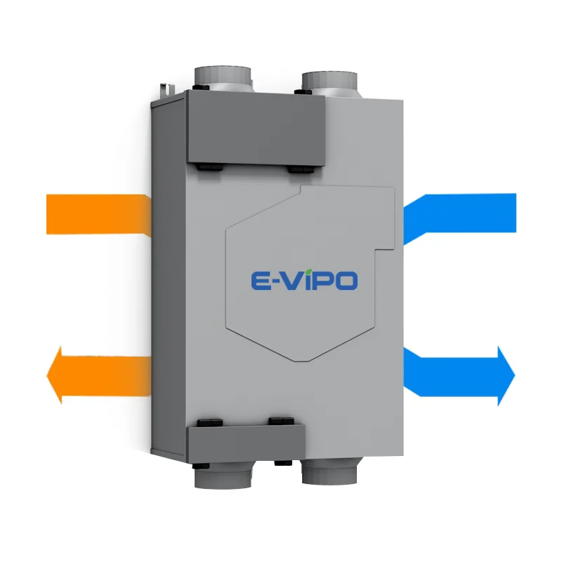 Recuperator Air Heat Recovery Ventilation Unit Fresh Air Fan With HEPA Purifier Ventilation System