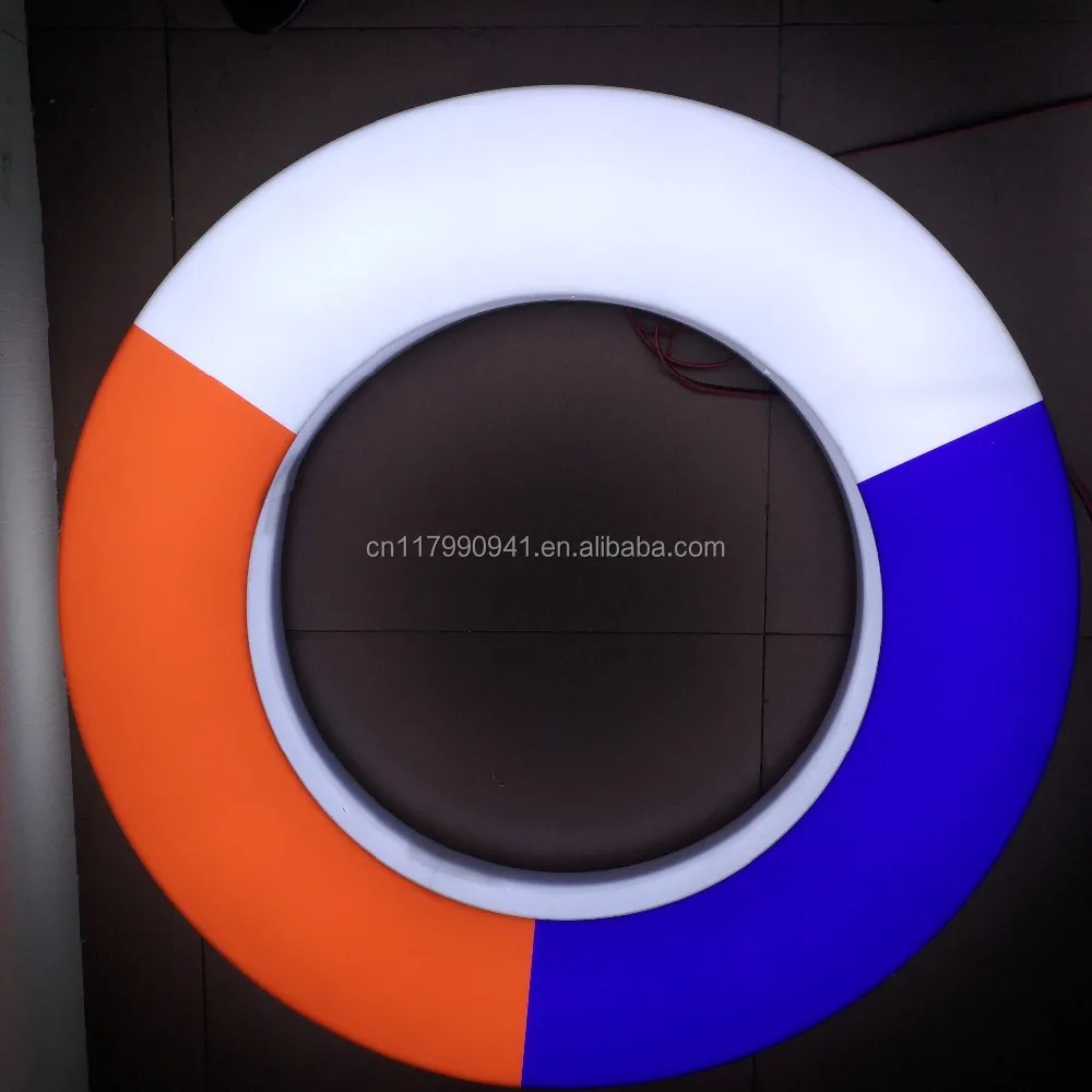 Custom led sign letters outdoor 3D led shop name board acrylic lighted ice cream logo electronic signs