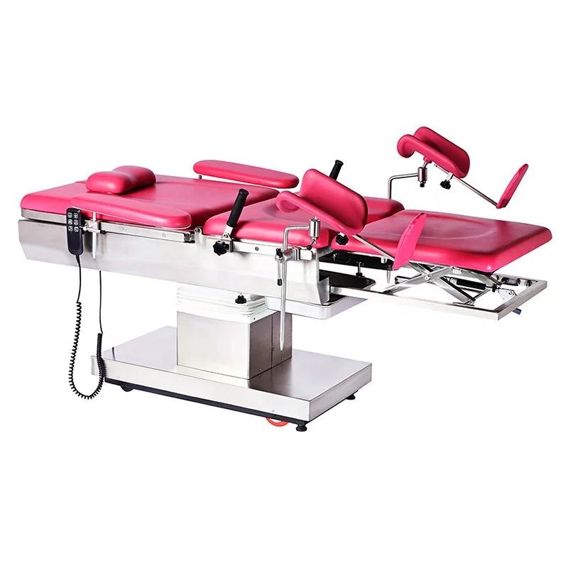 High End 340 Stainless Steel Hospital Gynecological Female Examination Table Electric Operation Bed for Gynecology and Obstetric
