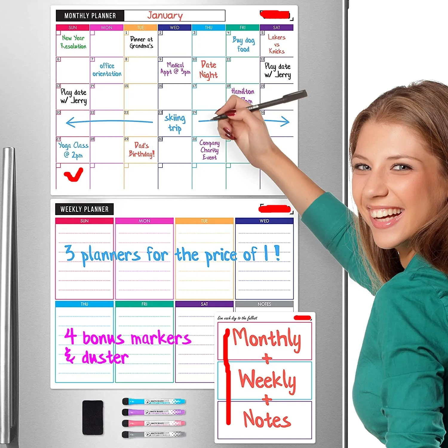 Календарь на холодильник, магнитный сухой стираемый календарь, доска, календарь для холодильника, планировщик, домашний декор