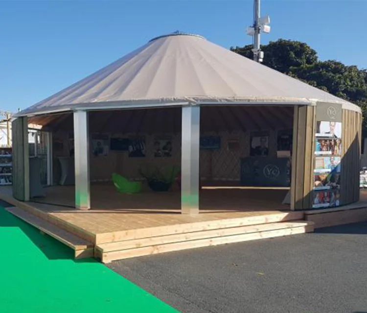 steel frame yurt tent wooden yurts Ger wood Yurts For Sale With Track