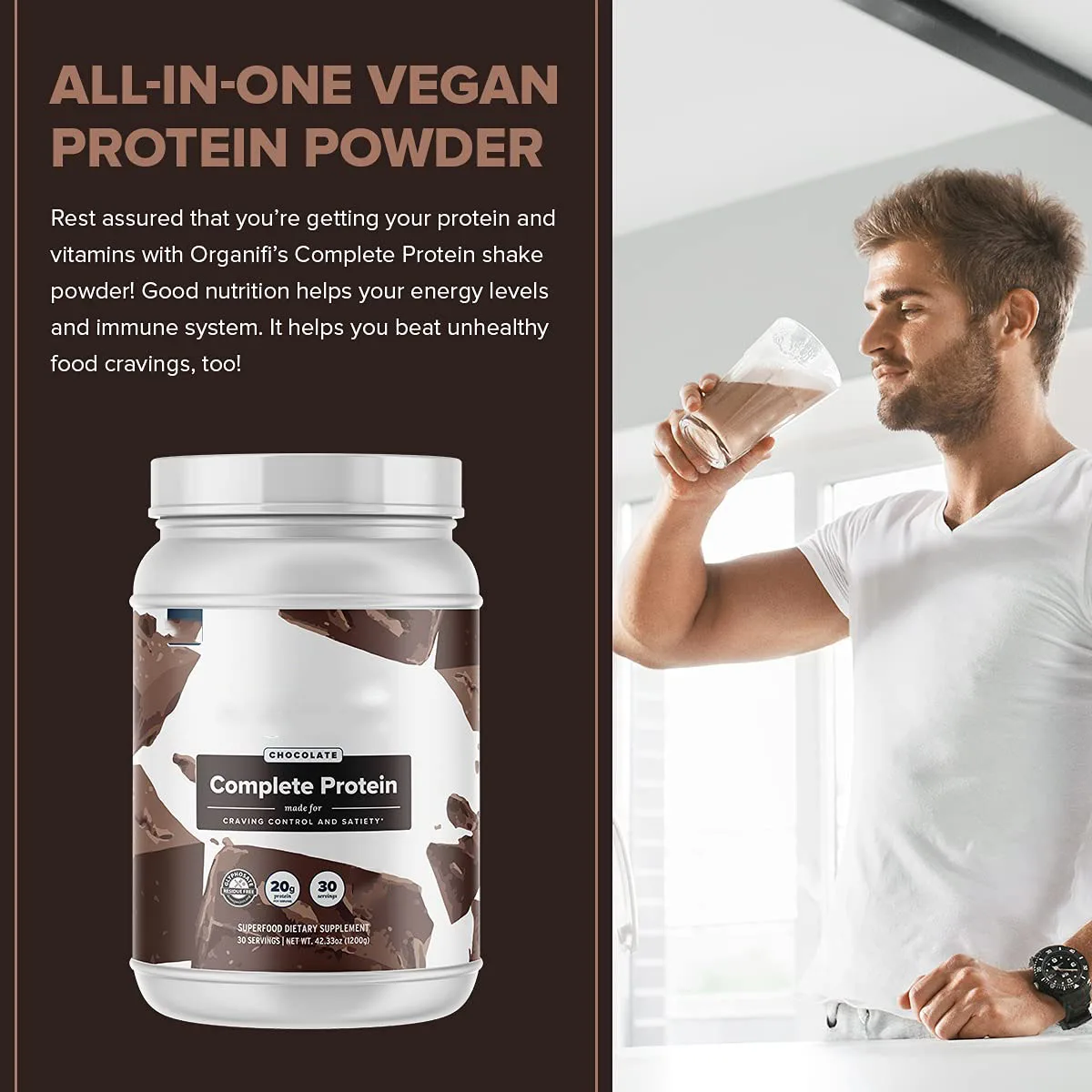Wholesaler OEM Complete Protein Chocolate Flavor Organic Vegan Plant Based Protein Powder for Vitamin Supplements