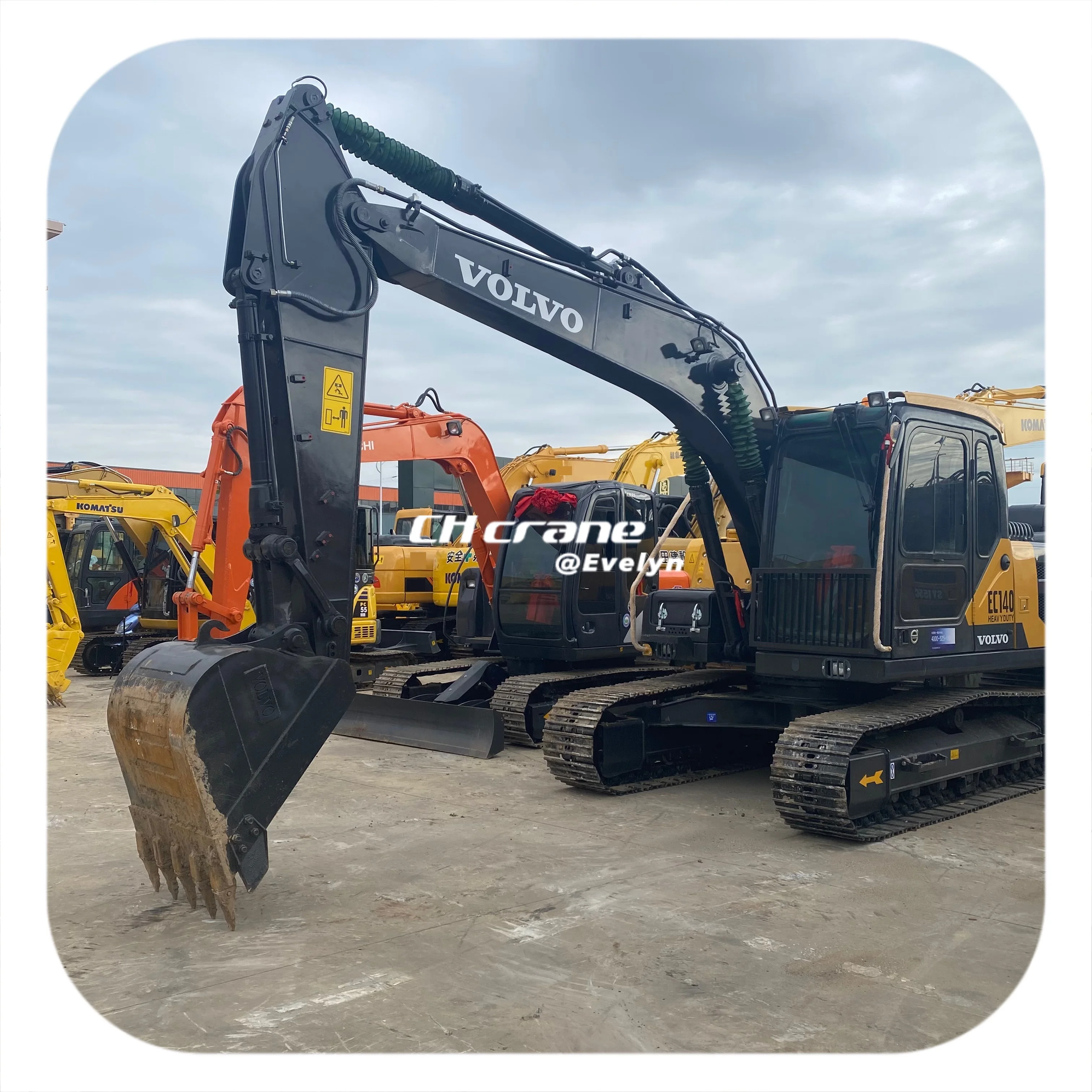 Экскаватор гусеничный Volvo ec140 ec140DL ec210 готовый к продаже подержанные машины по низкой цене