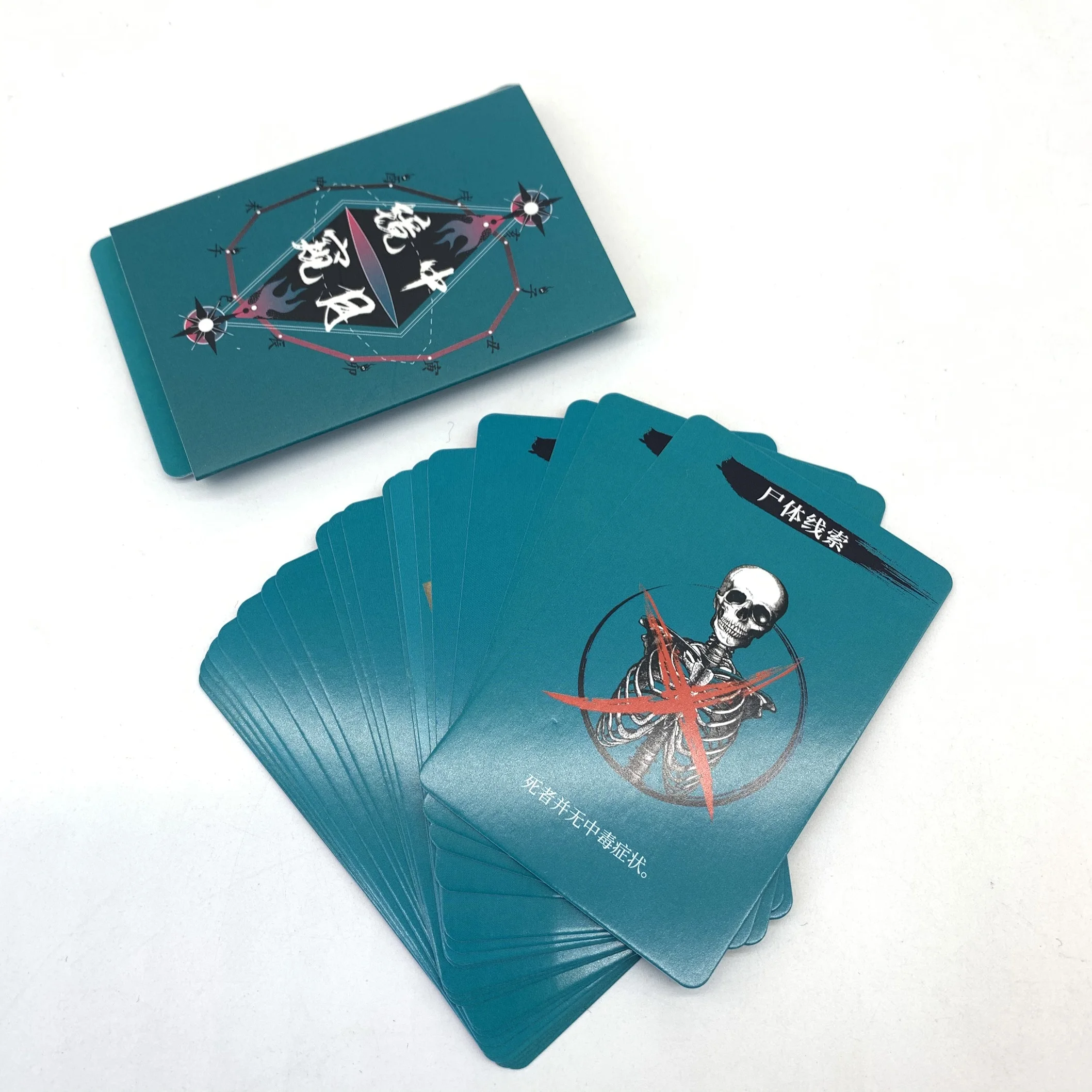 OEM/ODM Custom Cosplay  genshin impact card game 55 pcs gold foil card tcg deck box rare golden manufacture