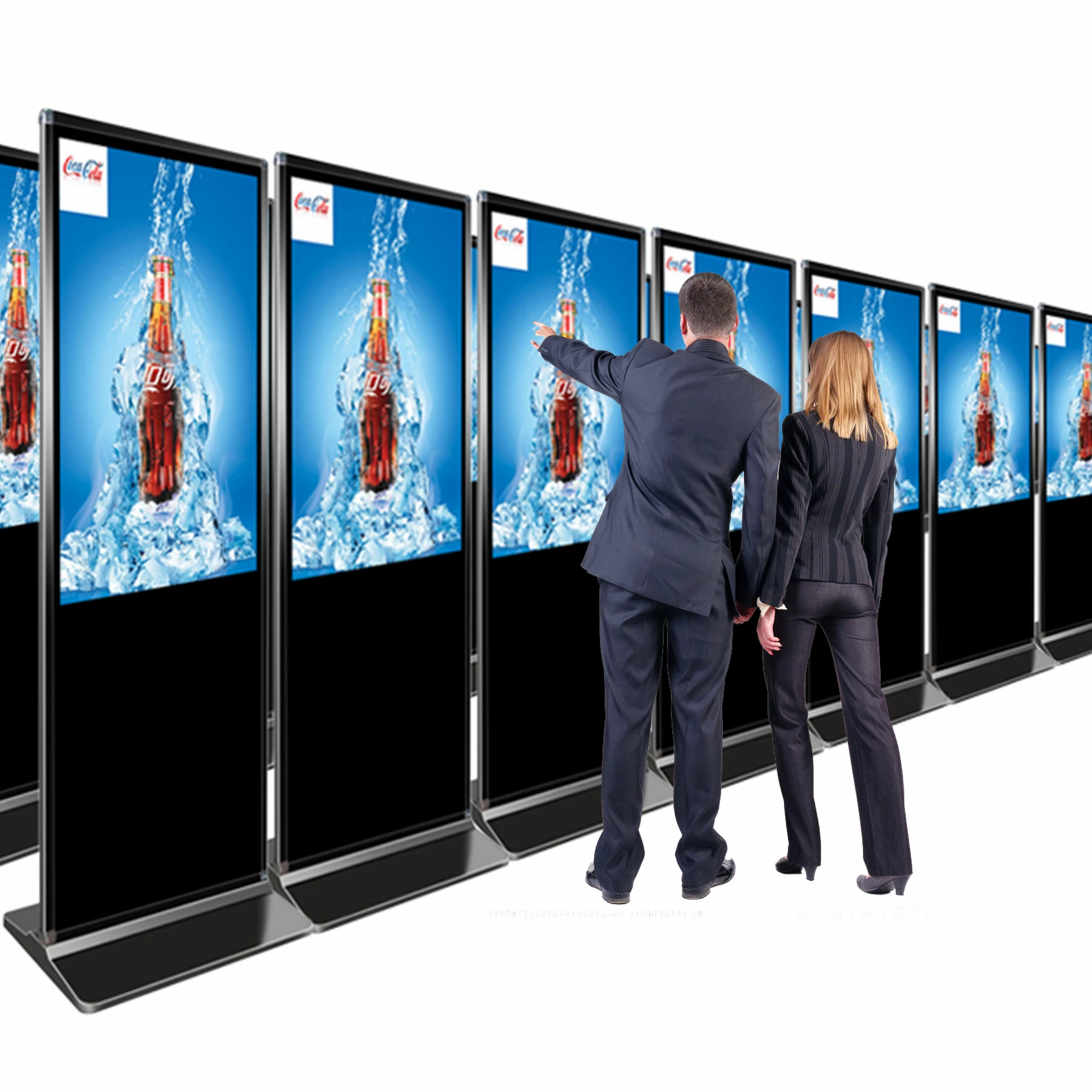 Floor Standing Advertising Tv Vertical Screen 55 Inch Indoor Android Media Player Digital Signage