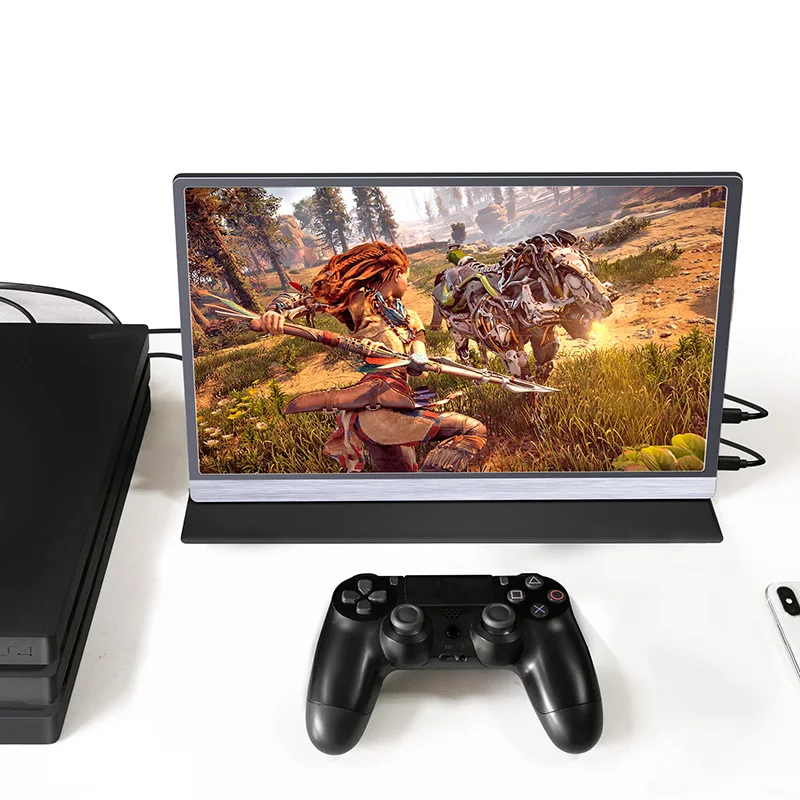  Недорогой игровой ЖК-монитор с сенсорным экраном 15 6 дюйма 4K HDR Type c внешний портативный монитор для ПК sony PS4 xbox switch